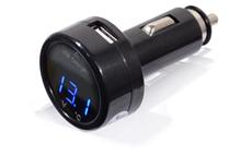 Auto zástrčka Compass 07427 nabíječka MULTI - USB, voltmetr, teploměr, 12/24V