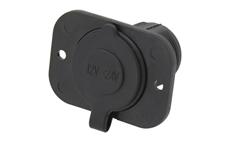 Auto zásuvka Compass 07393 12/24V s krytem