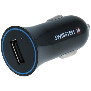 Autoadaptér SWISSTEN 12-24V USB + kabel USB / micro USB 1,5m 1A