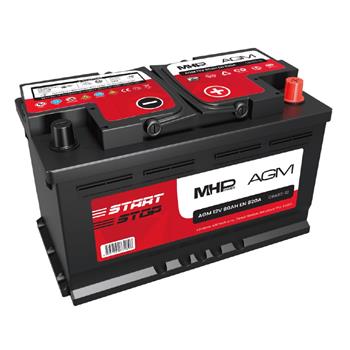 Autobaterie MHPower CBA80-12 AGM 12V 80Ah 820A Start-Stop