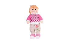 Bigjigs Toys Látková panenka Melanie 38 cm