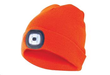 Čepice s čelovkou, univerzální velikost, oranžová, VELAMP CAP10