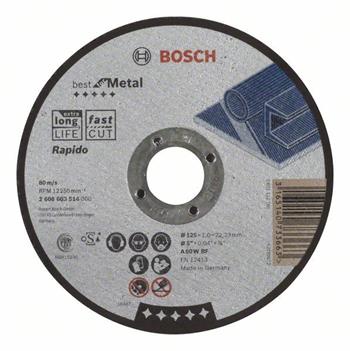 Dělicí kotouč rovný Best for Metal – Rapido - A 60 W BF, 125 mm, 1,0 mm BOSCH