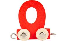 Dřevěný vláček barevná abeceda písmeno O