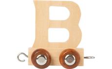 Dřevěný vláček vláčkodráhy abeceda písmeno B