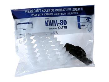 Hmoždinka KWM-80 sada 4 ks + 1x klíč do polystyrénu 78x18 --CENA BLISTR-