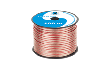 Kabel dvojlinka Cabletech KAB0351 2x 0,2 mm průhledná CCA