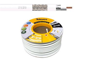 Kabel koaxiální Televes T-100 Cu 2126 / 100m / 6,6 mm