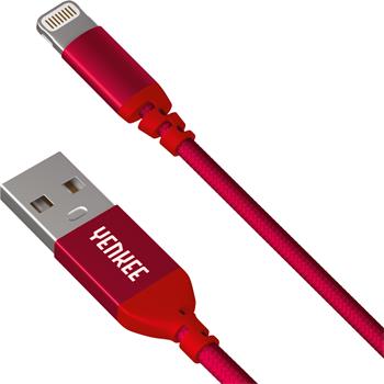 Kabel USB 2.0 / Lightning YENKEE YCU 611 RD, 1m, MFi