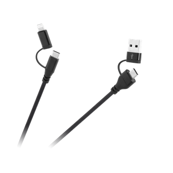 Kabel USB-A / USB-C – USB-C / Lightning Cabletech KPO3943 – 1m