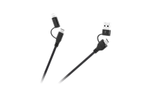 Kabel USB-A / USB-C – USB-C / Lightning Cabletech KPO3943 – 1m