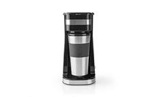 Kávovar NEDIS KACM300FBK na jeden hrnek | 0,42 l | černý