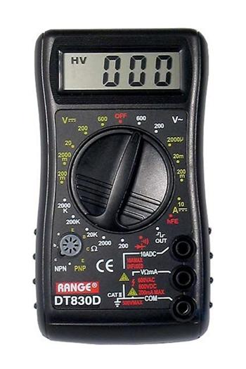Multimetr DT830D RANGE s prozváněčkou