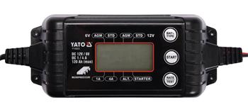 Nabíječka autobaterií YATO YA-83033 4A 6/12V PB/GEL LCD
