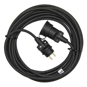 Prodlužovací kabel 40m / 3x1,5mm spojka gumový černý