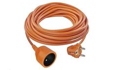 Prodlužovací kabel EMOS P01120 spojka 20m / 1 zásuvka / oranžový / PVC / 230 V / 1,5 mm2