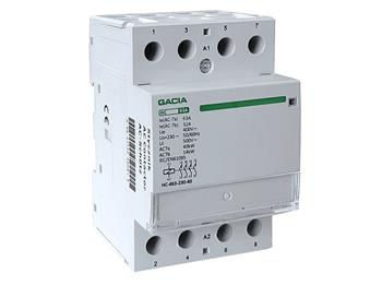 Stykač VCX GACIA HC-463 4P/63A, 4NO, 230V, na DIN lištu