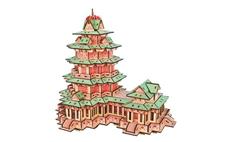 Woodcraft Dřevěné 3D puzzle YueJiang Tower