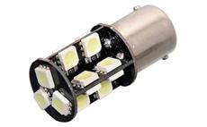 Žárovka 19 SMD LED 12V Ba15S s rezistorem CAN-BUS ready bílá